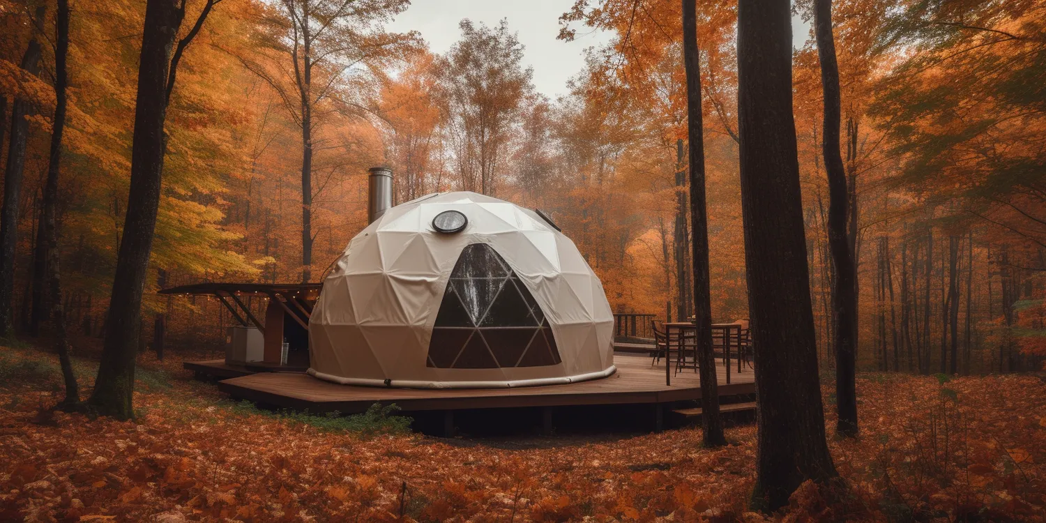 Glamping namiot sferyczny