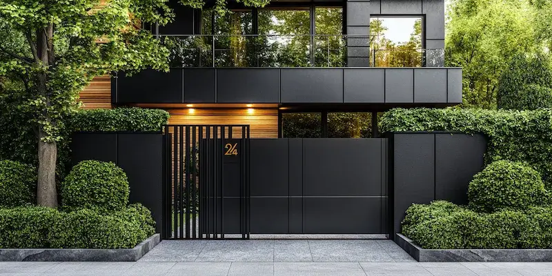 Zaun aus Polen mit Montage